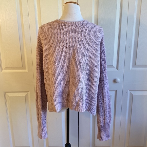Free People Light Purple Coco V-neck sweater Size Large - Picture 6 of 13